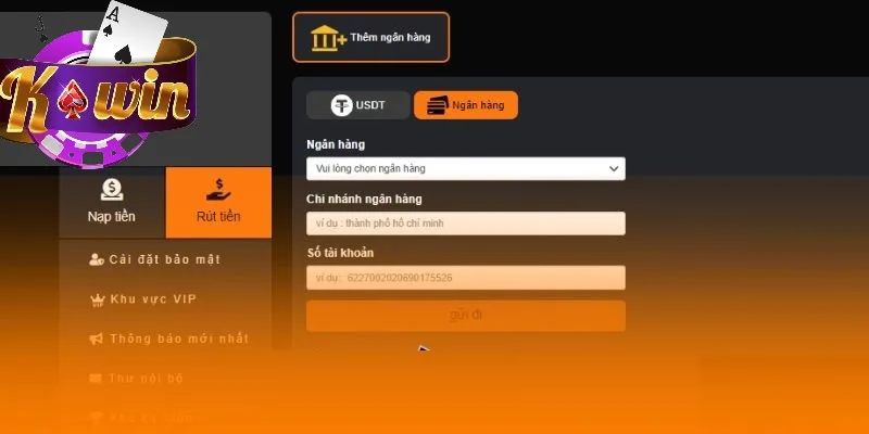 Điền đầy đủ thông tin chuẩn xác khi thực hiện rút tiền Điền đầy đủ thông tin chuẩn xác khi thực hiện rút tiền
