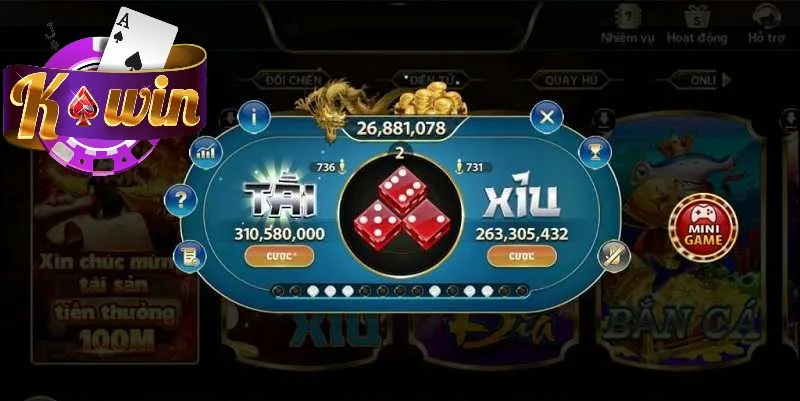 Tài Xỉu có nhiều cửa cược khác nhau Tài Xỉu có nhiều cửa cược khác nhau